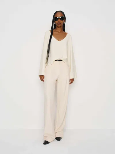 Reformation Mabel Knit Top In White