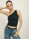Reformation Maddie Knit Top In Black