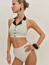 Reformation Madeira Bikini Top In Ivory