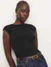 Reformation Madelyn Knit Top In Black