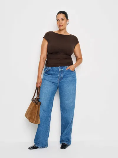 Reformation Madelyn Knit Top Es In Brown