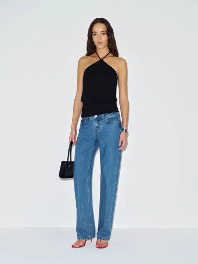 Reformation Madison Knit Top Black Xl