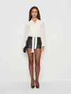 Reformation Mads Oversized Top In White