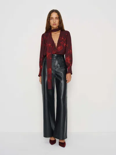 Reformation Mads Oversized Top In Red