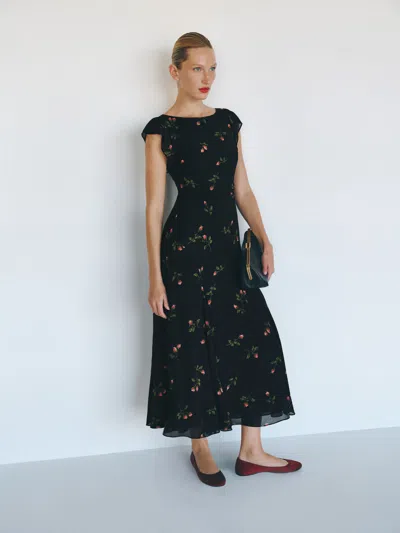 Reformation Maelani Dress Black 0