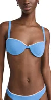 Reformation Maldives Bikini Top In Azure