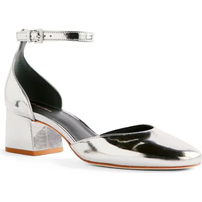 Reformation Mallori Metallic Ankle Strap Pump