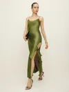 malorie silk dress reformation Reformation Malorie Silk Dress