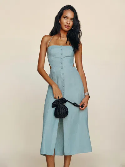 Reformation Manon Dress In Blue