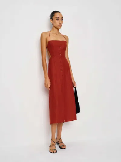 Reformation Manon Dress In Red