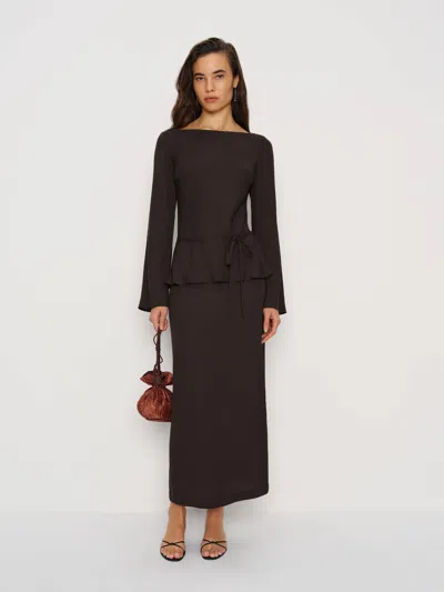 Reformation Manon Two Piece Brown 8