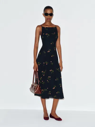 Reformation Marcina Dress Black 0 In Blue