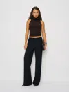 Reformation Marcy Cashmere Turtleneck Tank In Brown