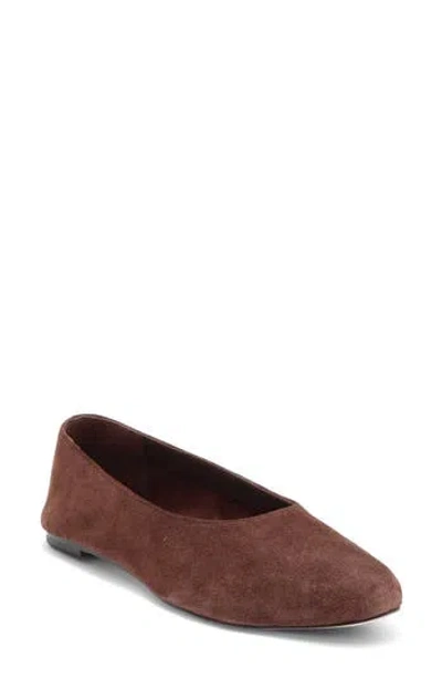 Reformation Maren Ballet Flat In Brown