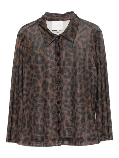 Reformation Margaret Top In Brown