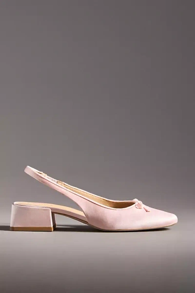 Reformation Margarita Slingback Heels In Pink