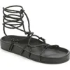 Reformation Margaux Braided Sandal In Black