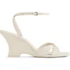 Reformation Margo Wedge Sandal In Almond Leather