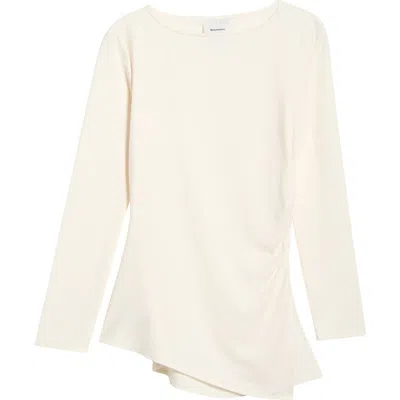 Reformation Margot Asymmetric Knit Top In Neutral