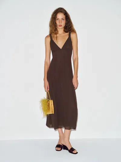 Reformation Maribella Dress Brown 0