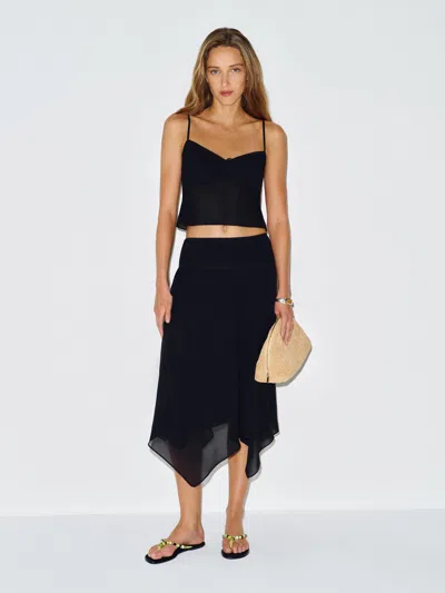 Reformation Marielle Two Piece Black Large In Multi