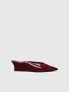 Reformation Marilyn Wedge Mule In Burgundy