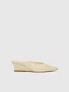 Reformation Marilyn Wedge Mule In Neutral