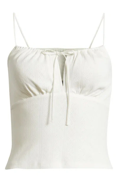 Reformation Marissa Knit Tank In White