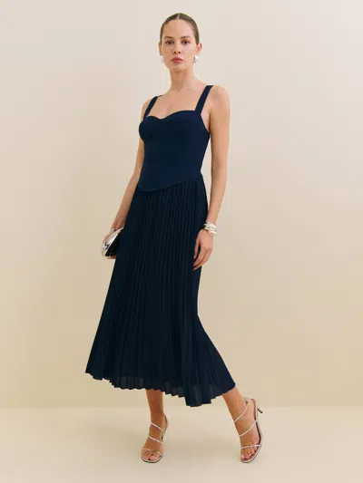 Reformation Marja Dress In Bleu