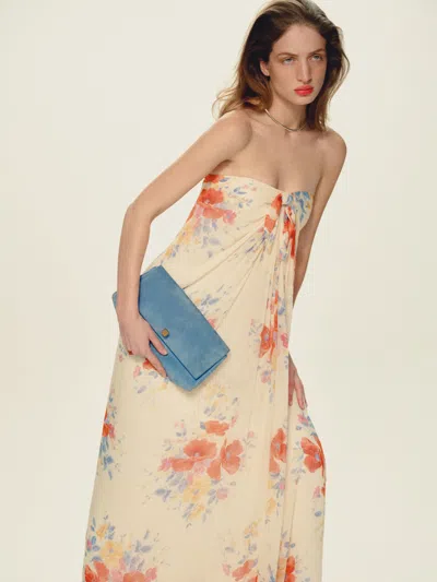Reformation Marlen Dress Ivory 10 In Brown