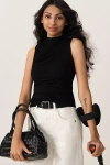 Reformation Marlo Knit Top In Black