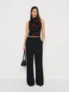 Reformation Marlo Knit Top In Red