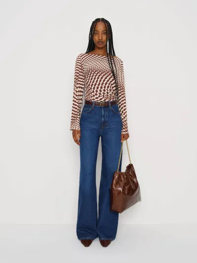 Reformation Marlow Top In Red