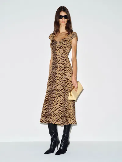 Reformation Marny Dress Brown 0