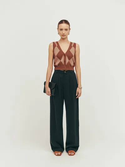 Reformation Mason Pant In Black