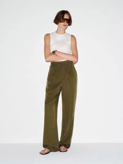 Reformation Mason Pant Green 12
