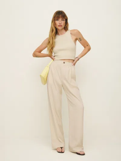 Reformation Mason Pant In White