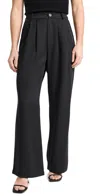Reformation Mason Pants Petite Black In Black