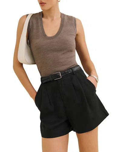 Reformation Mason Shorts In Black