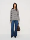 Reformation Mateo Unisex Cashmere Crew In Gray