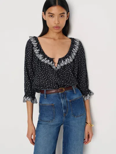 Reformation Mattea Top In Gray