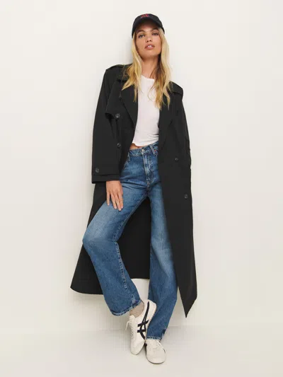 Reformation Matteo Trench In Black