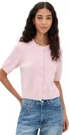 Reformation Maude Cashmere Cardigan Cherry Blossom In Pink