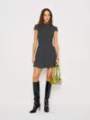 Reformation Robe Courte Maven In Black