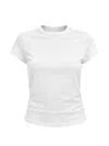 Reformation Max Slim Tee Plain T-shirt In White