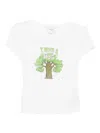 Reformation Max Slim Tee In White