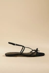 Reformation Maya Flat Sandal In Black