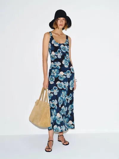 Reformation Mayci Dress Blue Xl