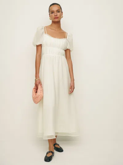 Reformation Mayme Dress In Ivory