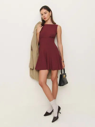 Reformation Mayve Knit Dress In Chianti